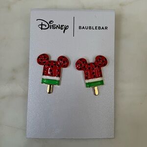 Disney BaubleBar Mickey Mouse Watermelon Popsicle Earrings